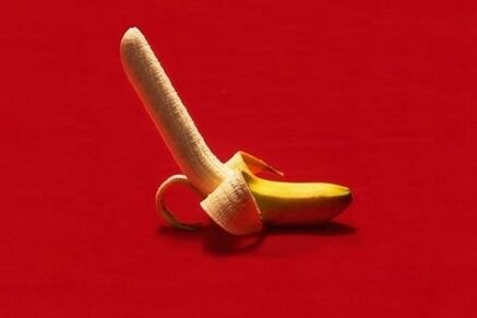 banania simbolizon një penis të zmadhuar përmes ushtrimeve